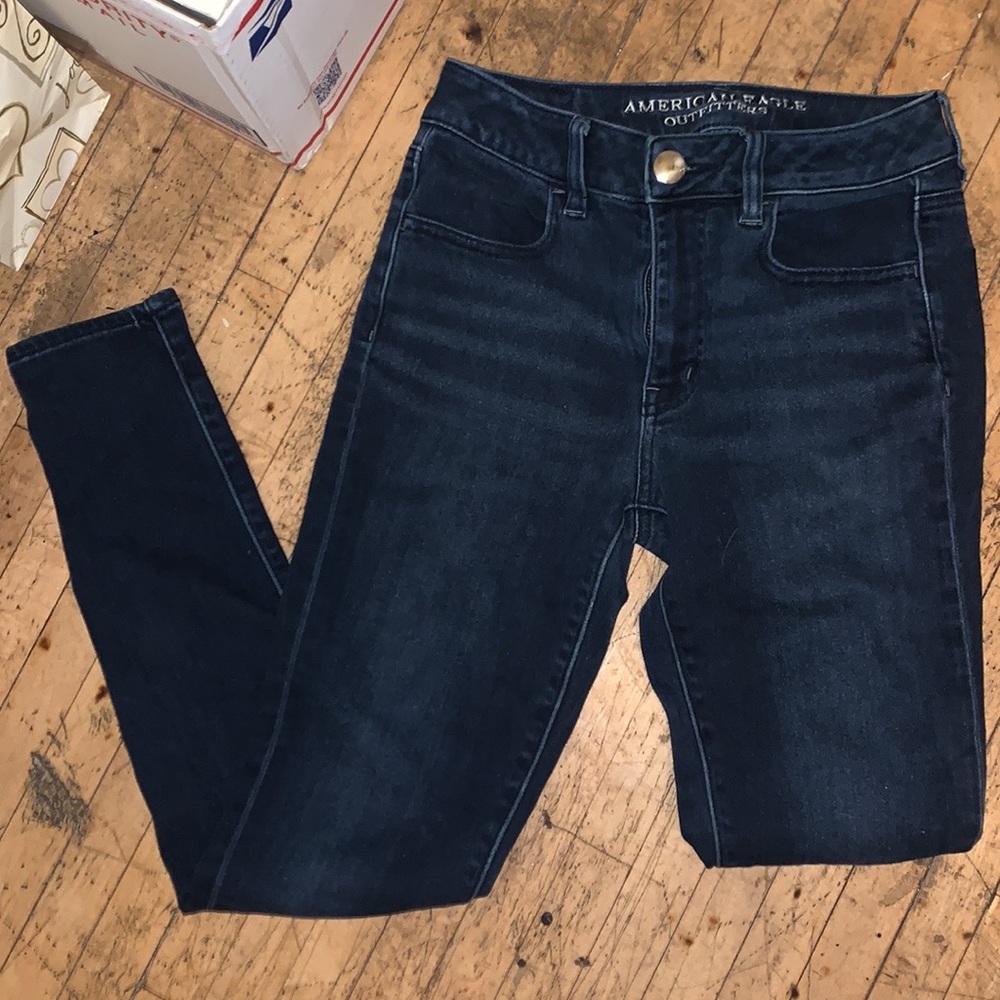 American Eagle High-rise Jeggings sise 4 skinny jeans dark wash